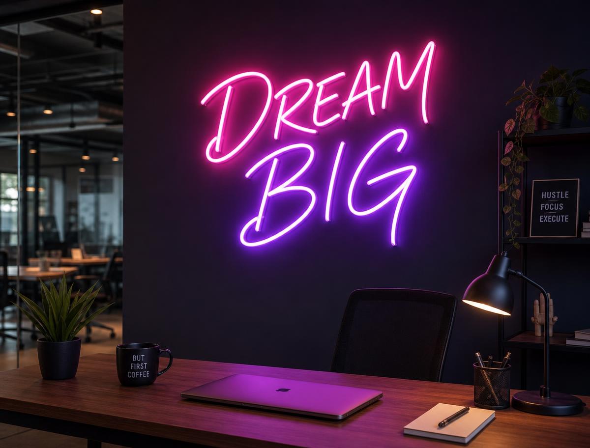 Neon Quote Sign